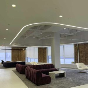 EIN589 Office Lighting System Curved Led Linear