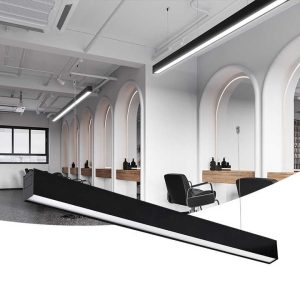 EIN601 High Quality Modern Office Aluminum up and Down Linkable Pendant Led Linear Light System 1.2m 2.4m Ceiling Hanging Light Fixture