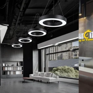 EIN594 50mm 75mm led gold hollow circle