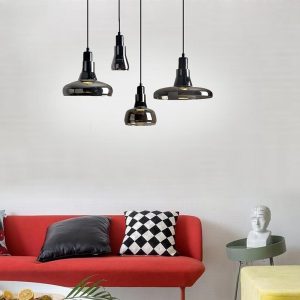 EIN579 Circular Glass Pendant Lights Modern Nordic Industrial Pendant Lighting