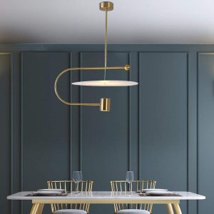 EIN573 Globe Cylinder Pendant Lights Artistic Metal LED Ceiling Light